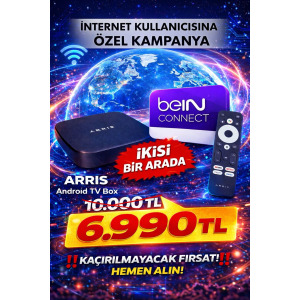 İnternet Kullanıcısına Özel 4K ARRIS ANDROID TV BOX